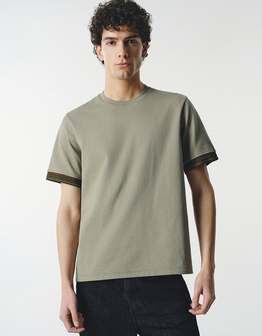 Crew Neck Knitted T-Shirt