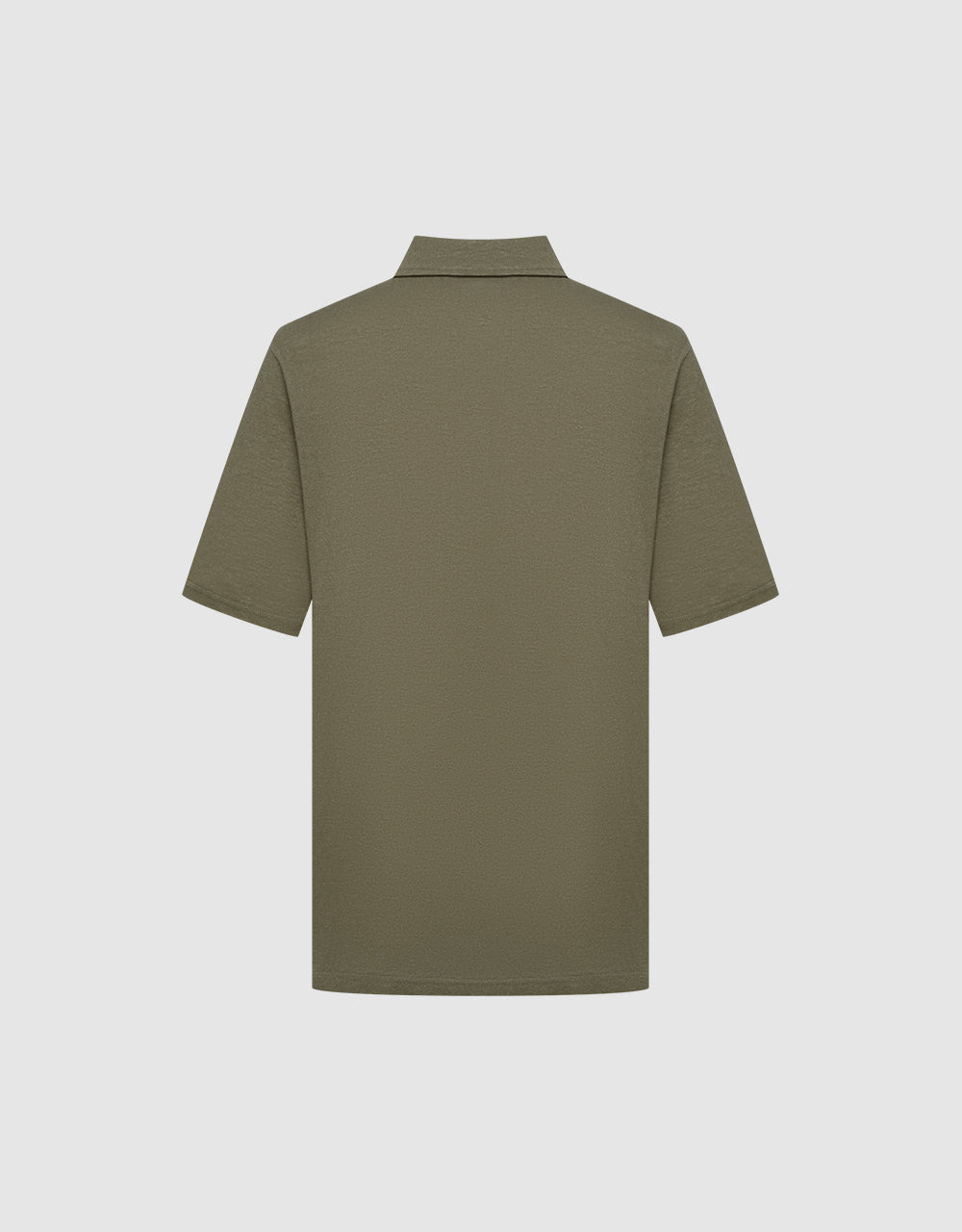 Button Half Placket Straight Polo Shirt