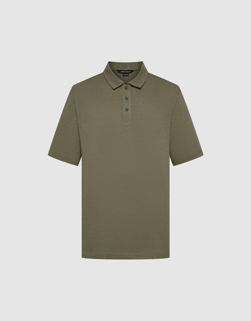 Button Half Placket Straight Polo Shirt