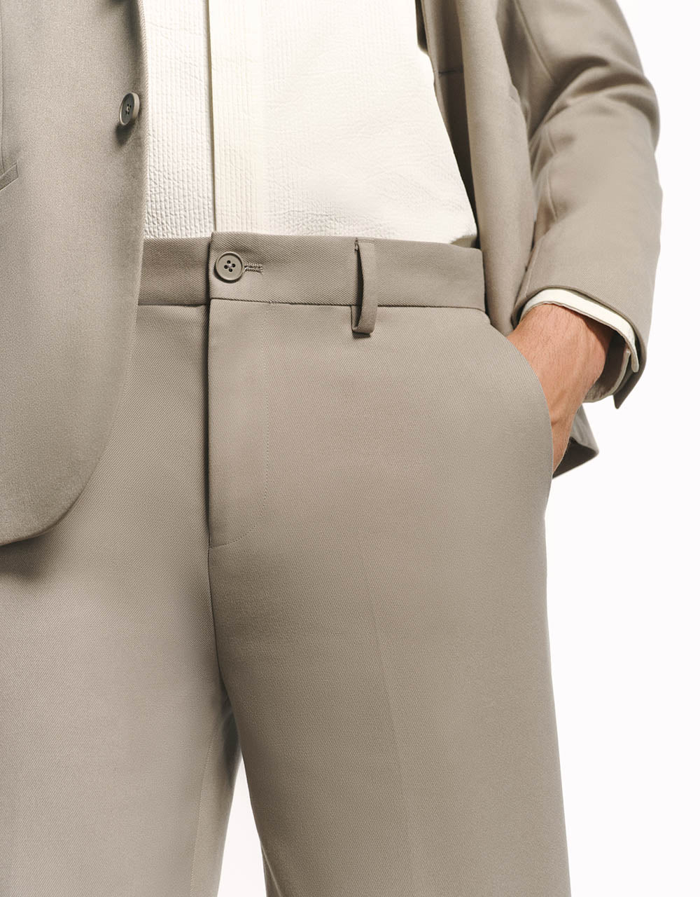 Tailored Straight Pants