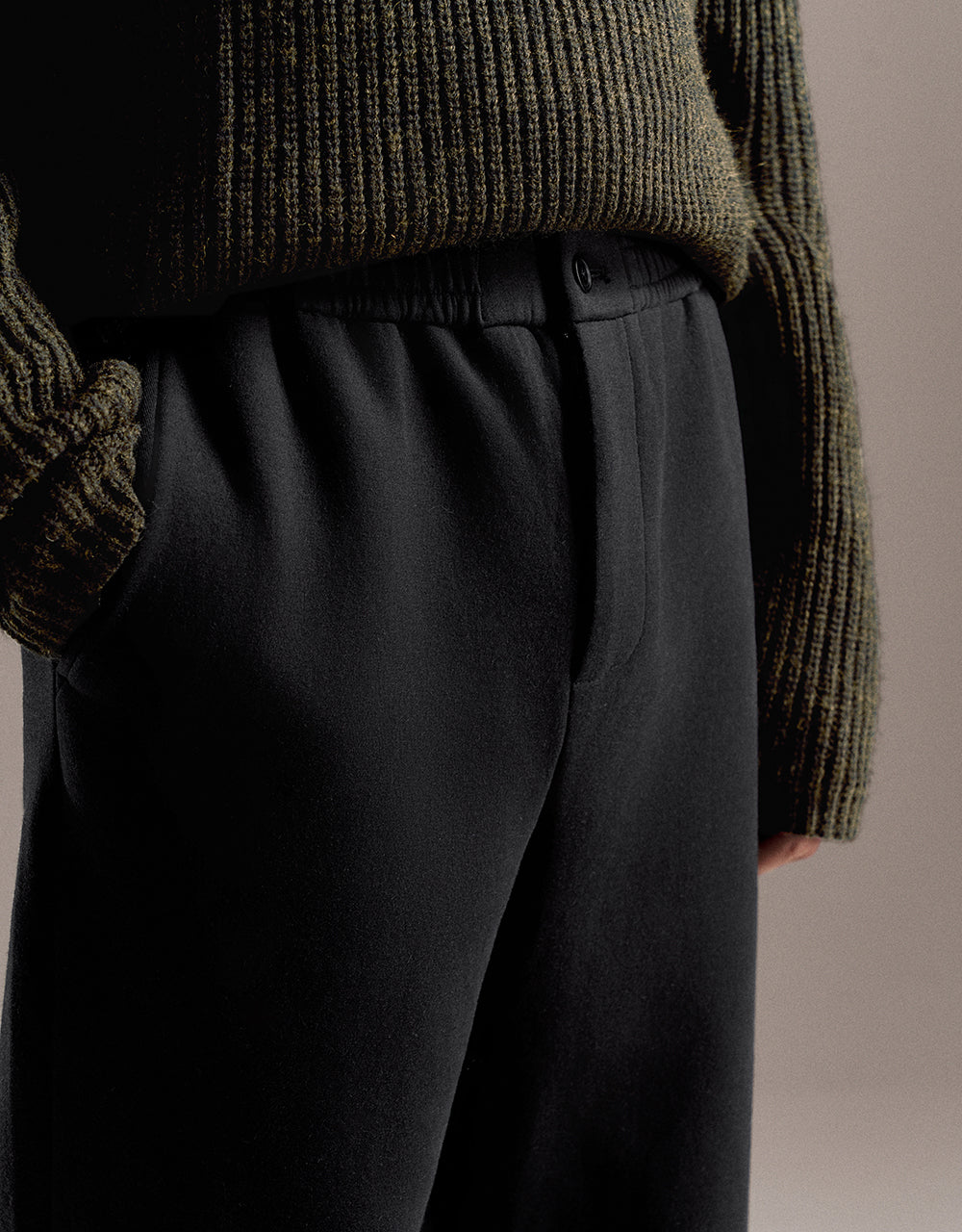 Knitted Straight Pants