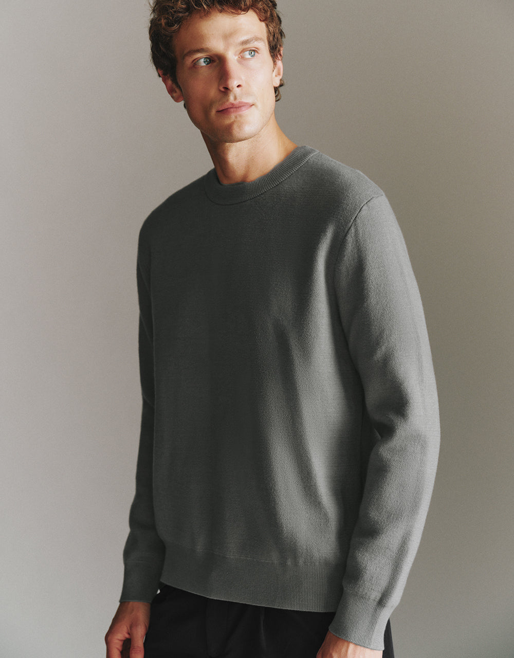 Crew Neck Knitted T-Shirt