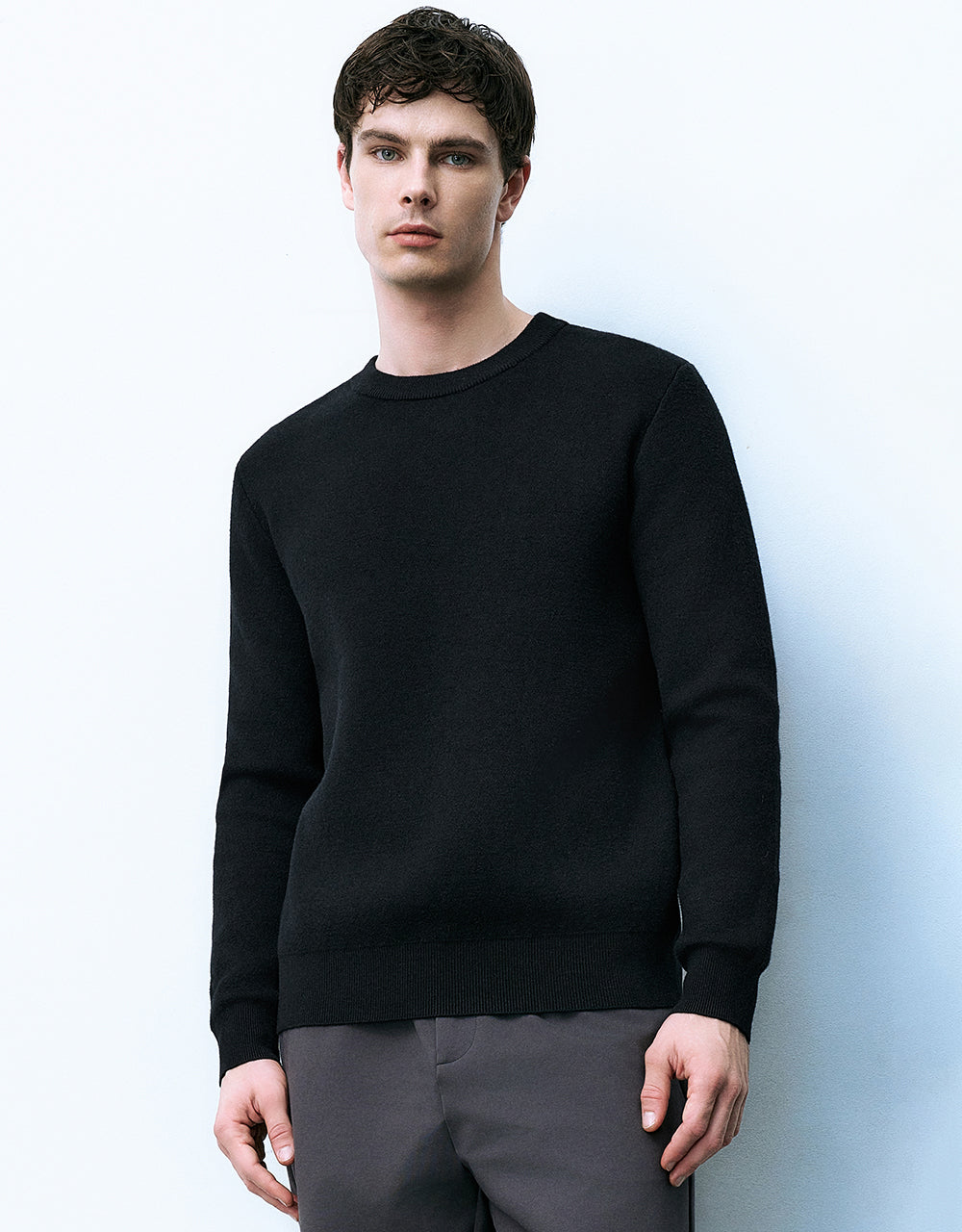 Crew Neck Knitted T-Shirt