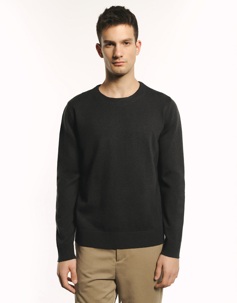 Crew Neck Knitted T-Shirt