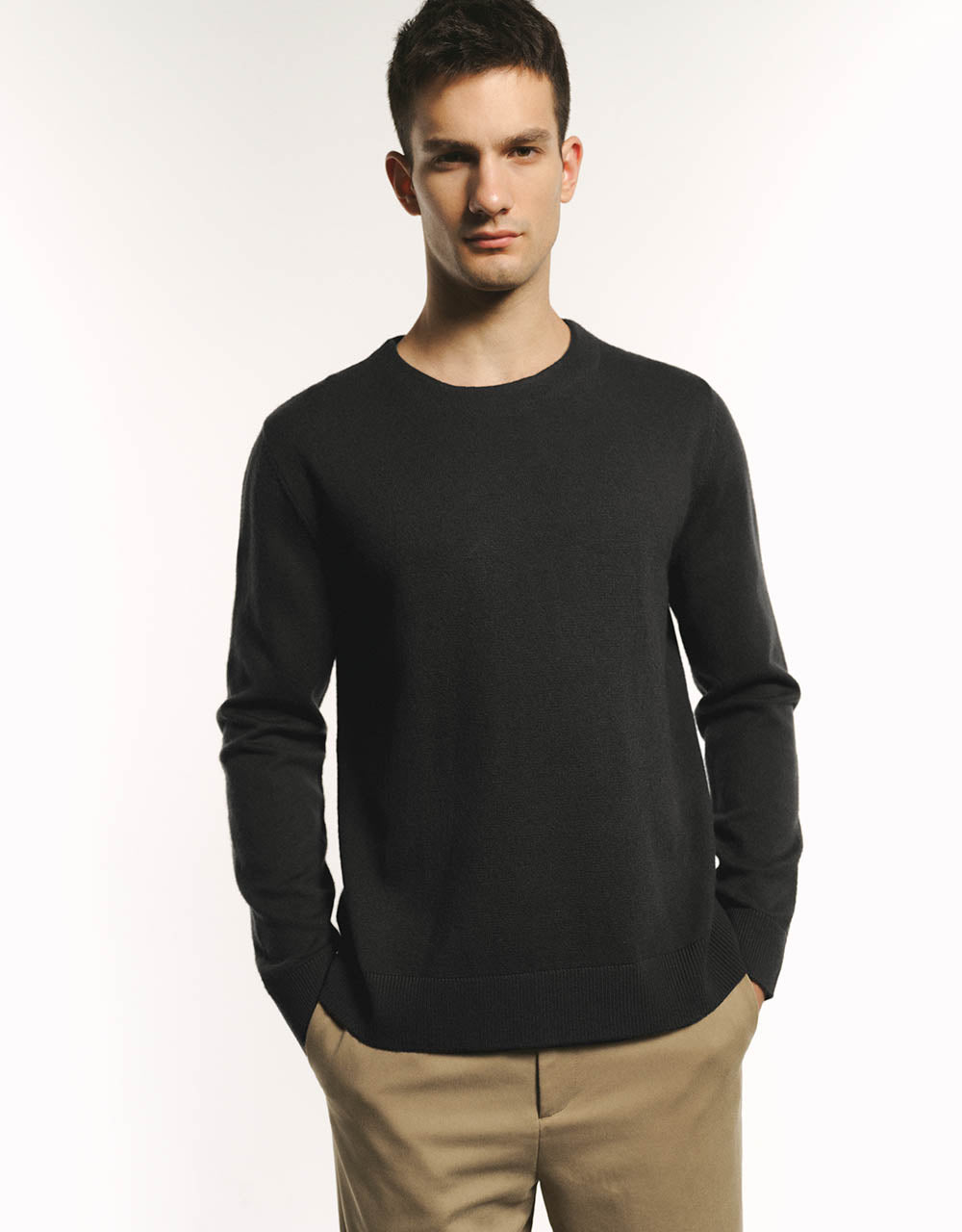 Crew Neck Knitted T-Shirt