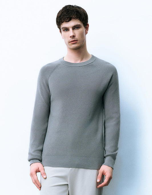 Crew Neck Knitted T-Shirt