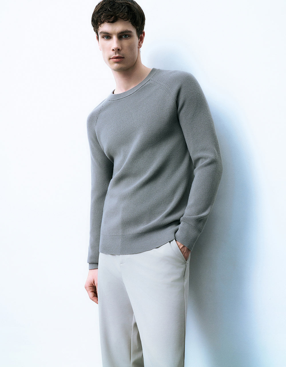 Crew Neck Knitted T-Shirt