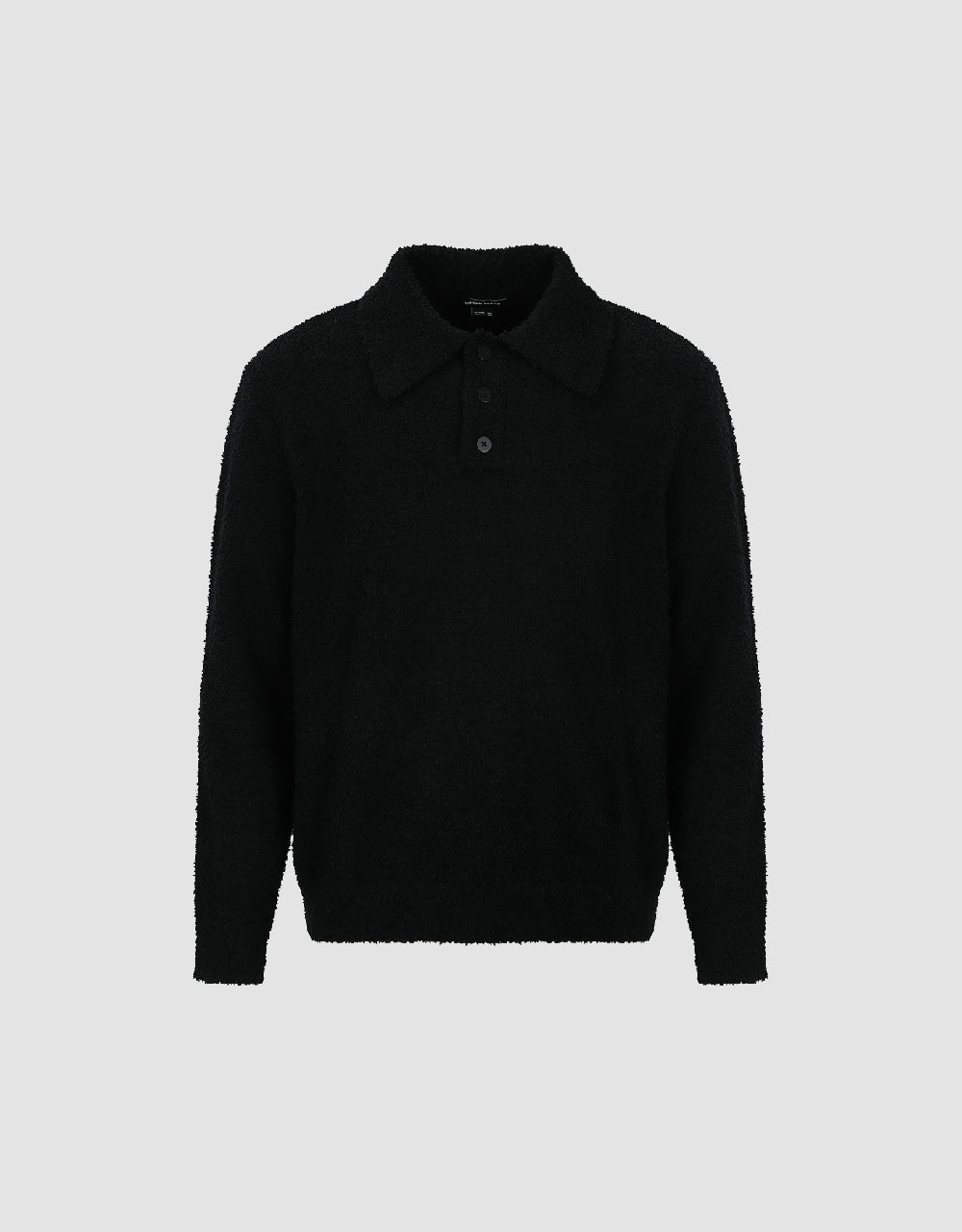 Button Half Placket Knitted T-Shirt