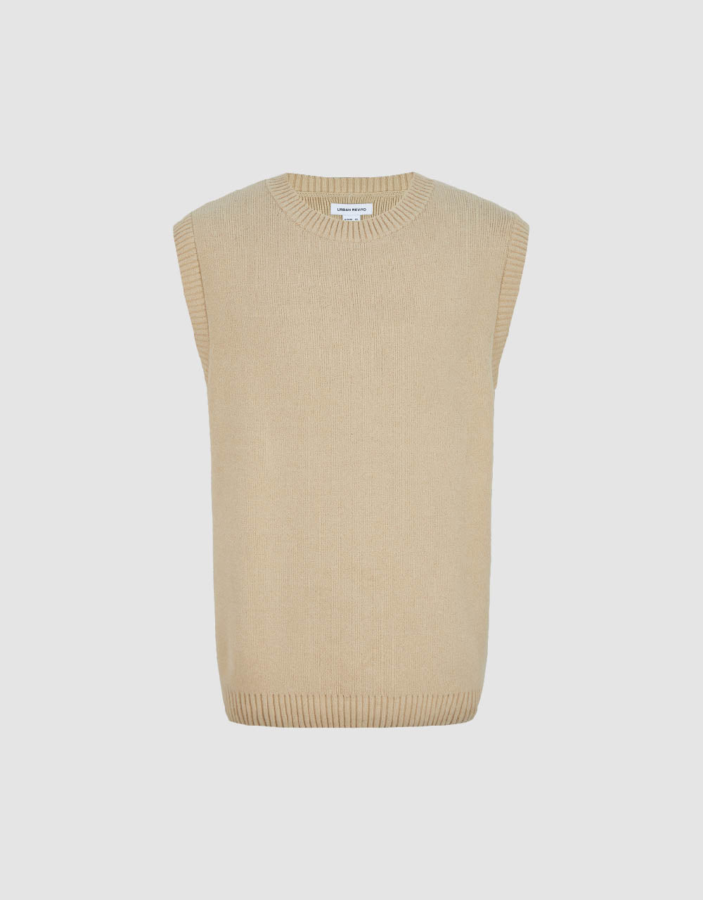 Crew Neck Knitted Vest