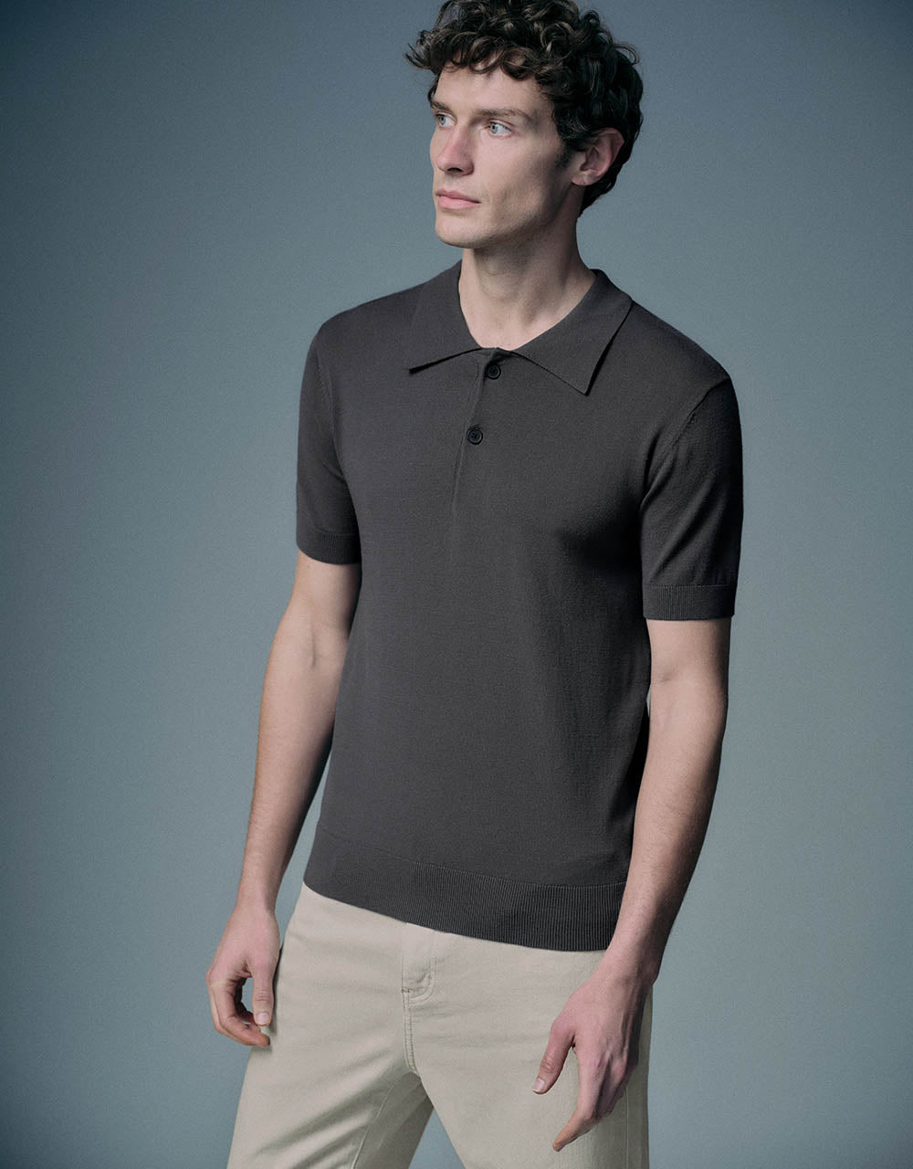 Knitted Polo T-Shirt