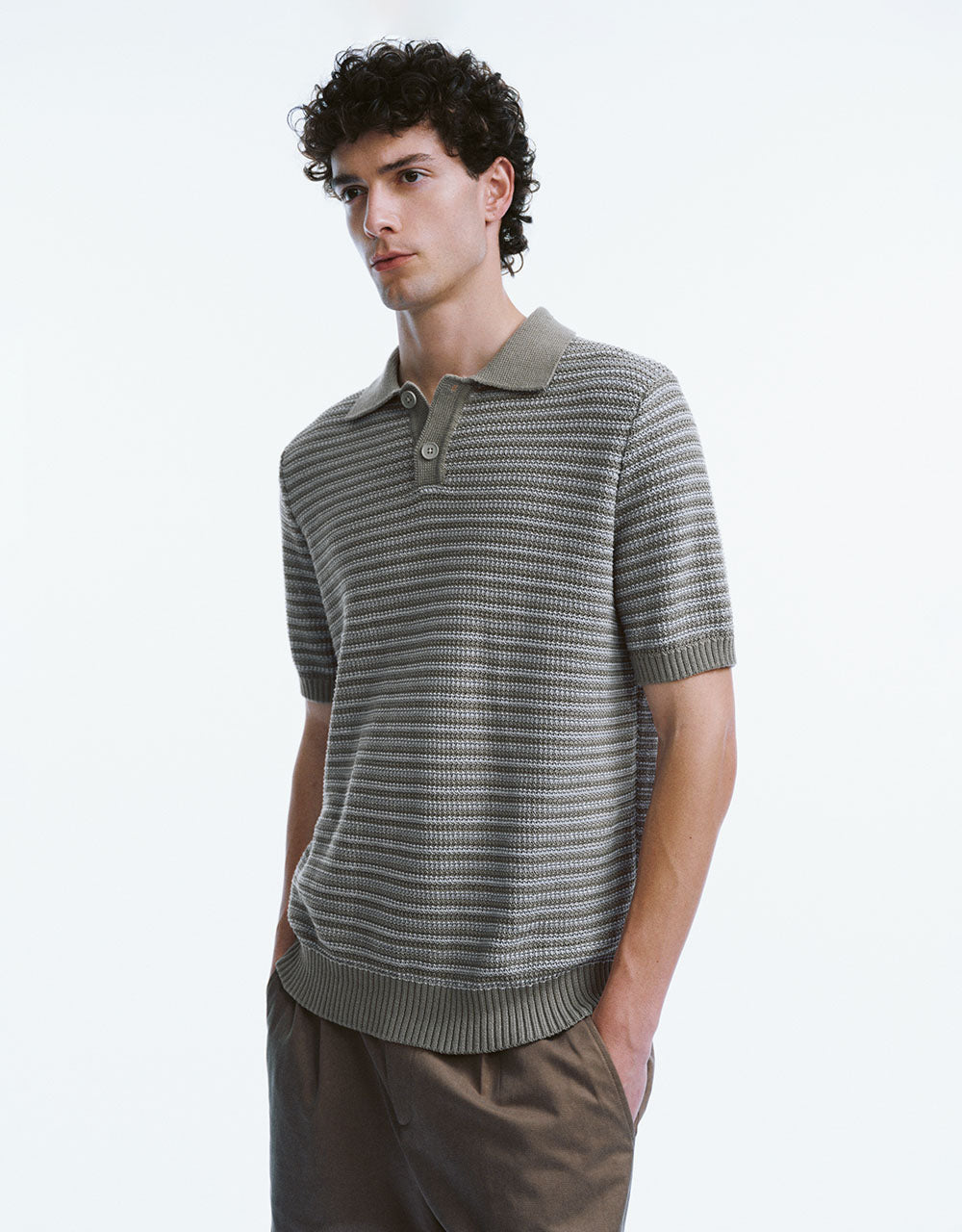 Striped Knitted T-Shirt