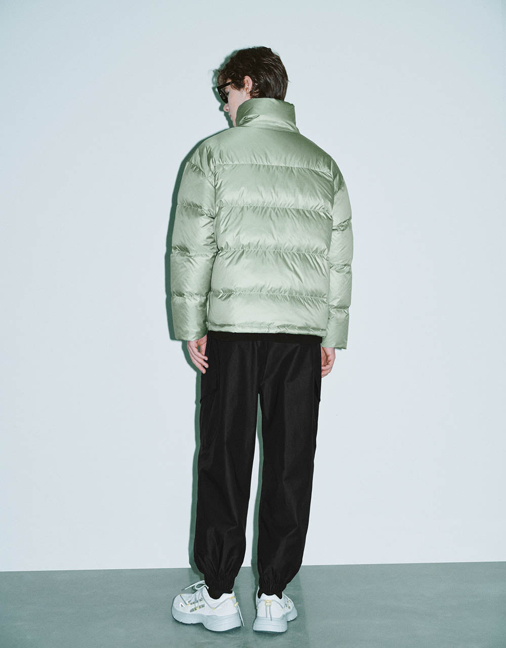 Multi-Pocket Stand Collar Puffer Jacket