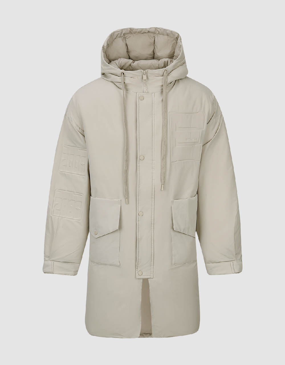 Zipper Front Hooded Down Jacket