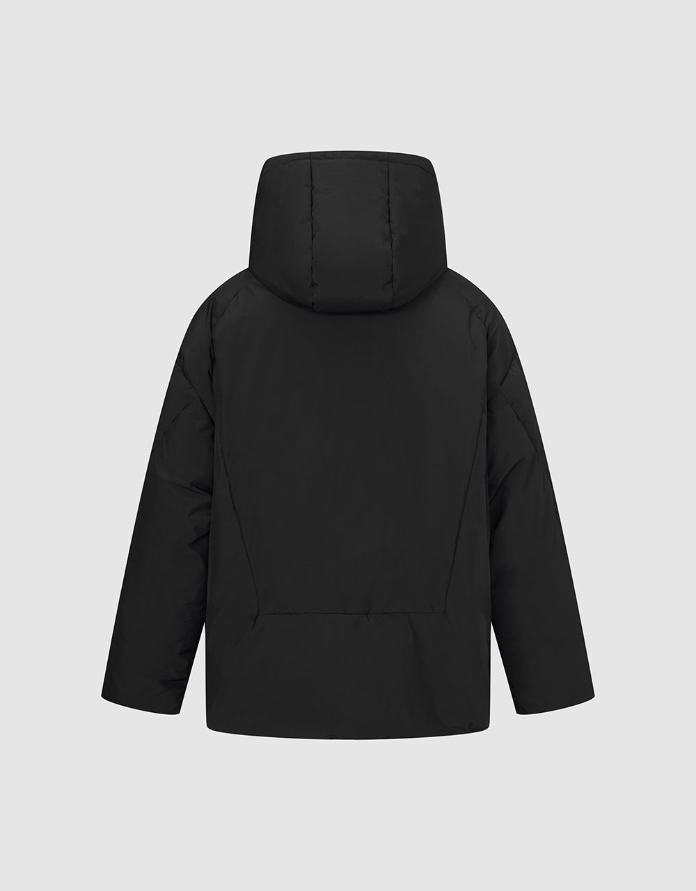 Zipper Front Hooded Down Jacket