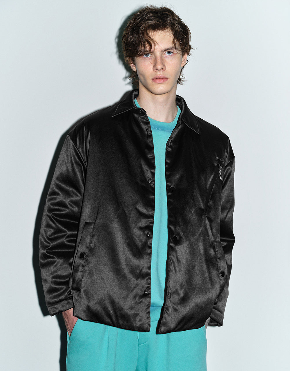 Drop Shoulder Sleeve Down Jacket