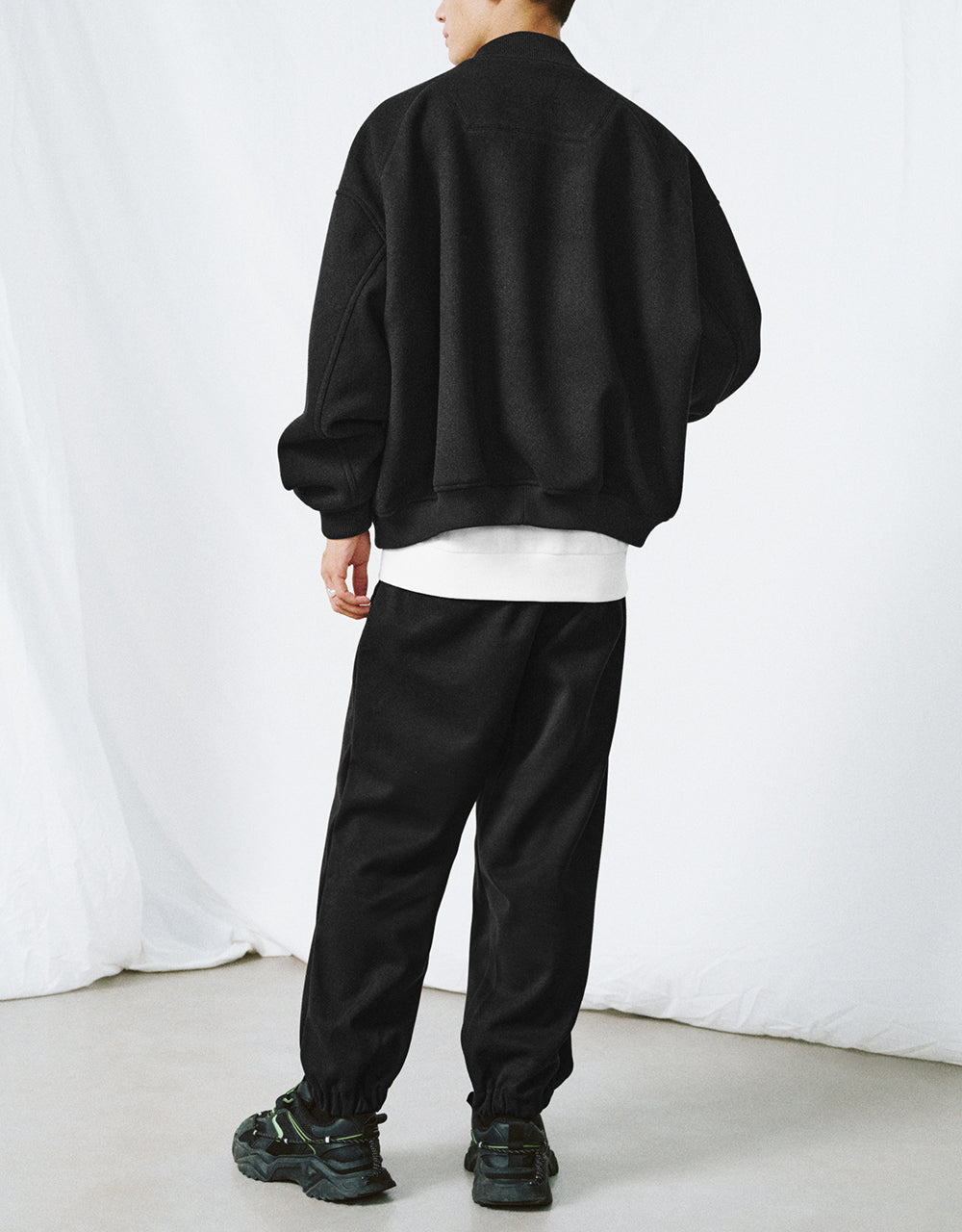 Letter Printed Oversized Jacket