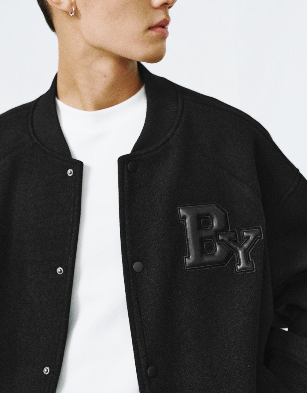 Letter Printed Oversized Jacket