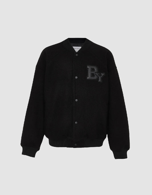 Letter Printed Oversized Jacket