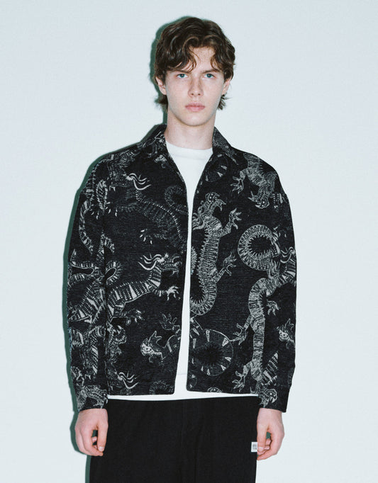 Dragon Printed Straight Jacket