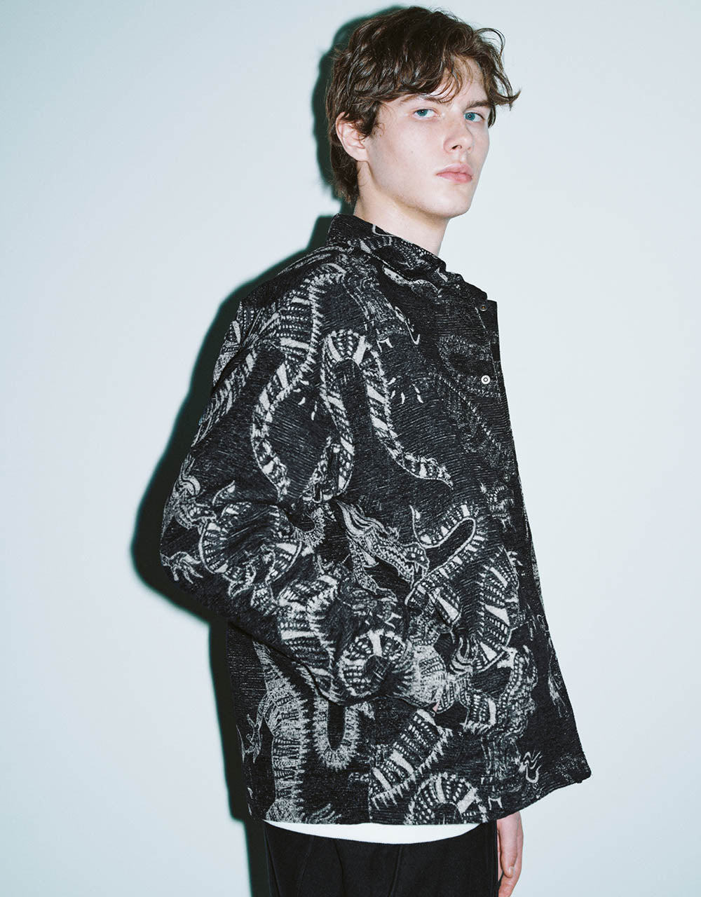 Dragon Printed Straight Jacket