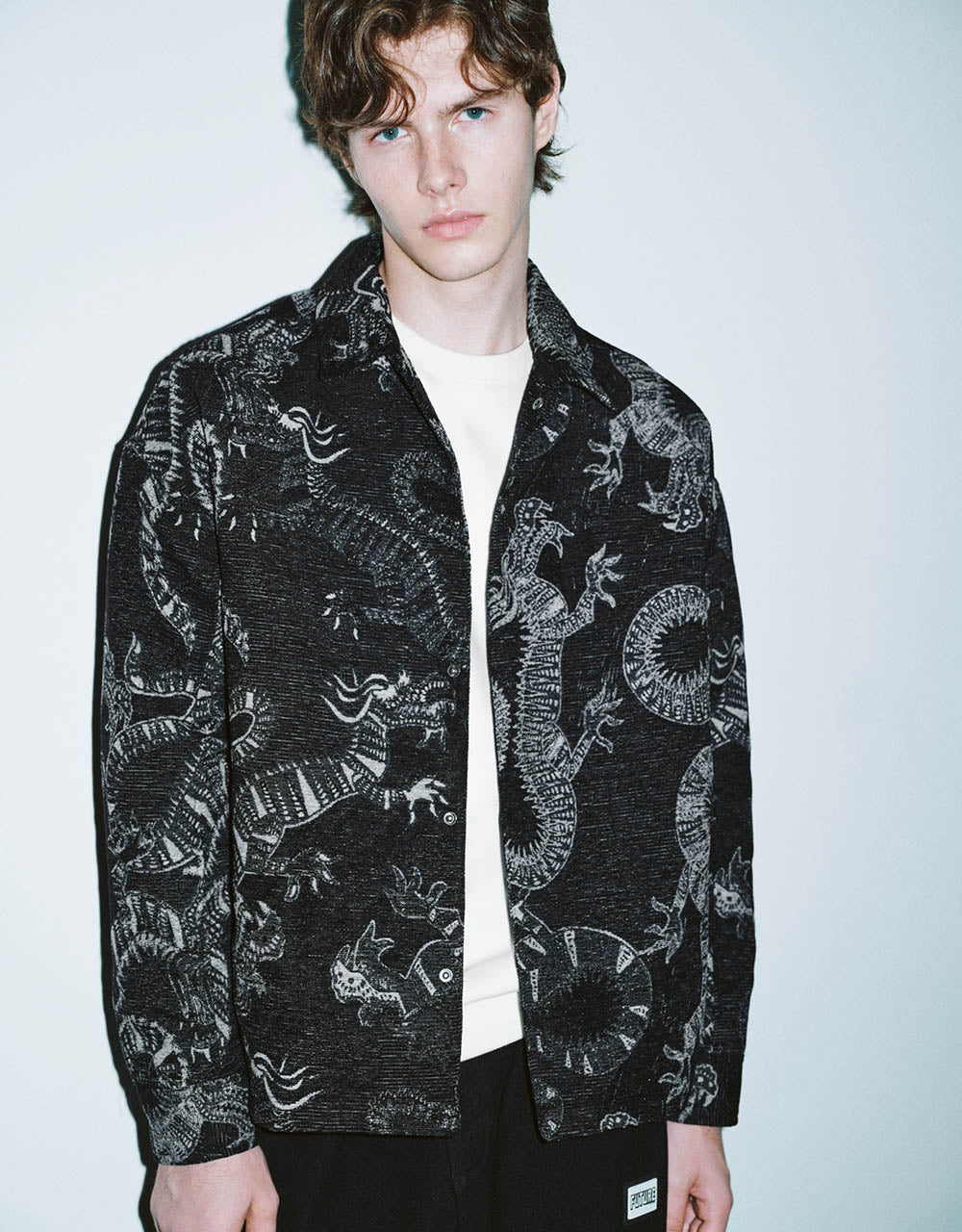 Dragon Printed Straight Jacket