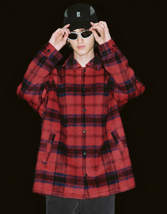 Plaid Woolen Jacket