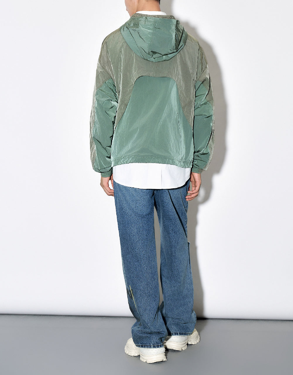 Raglan Sleeve Loose Overhead Shirt