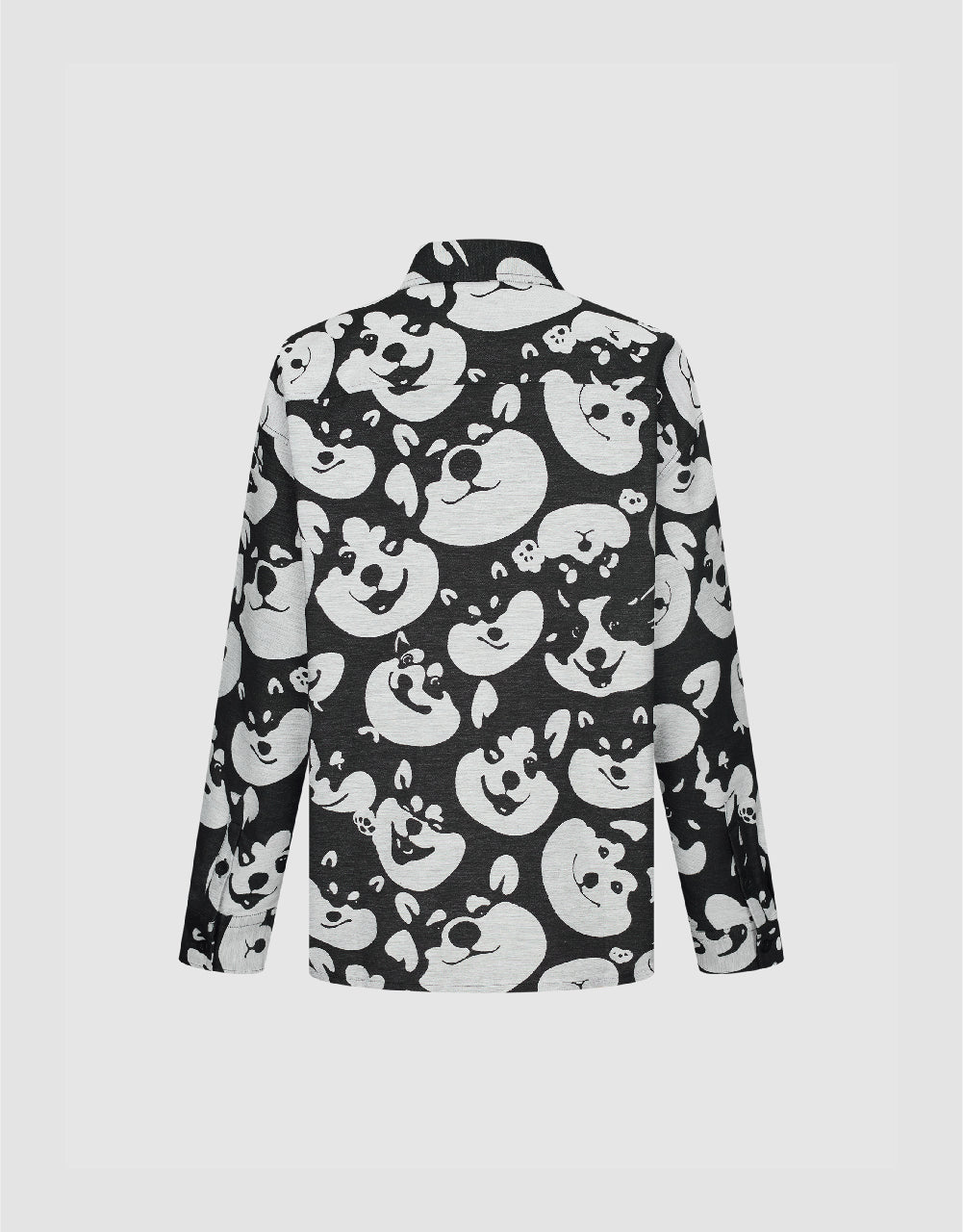 Dog Printed Oversized Shirt