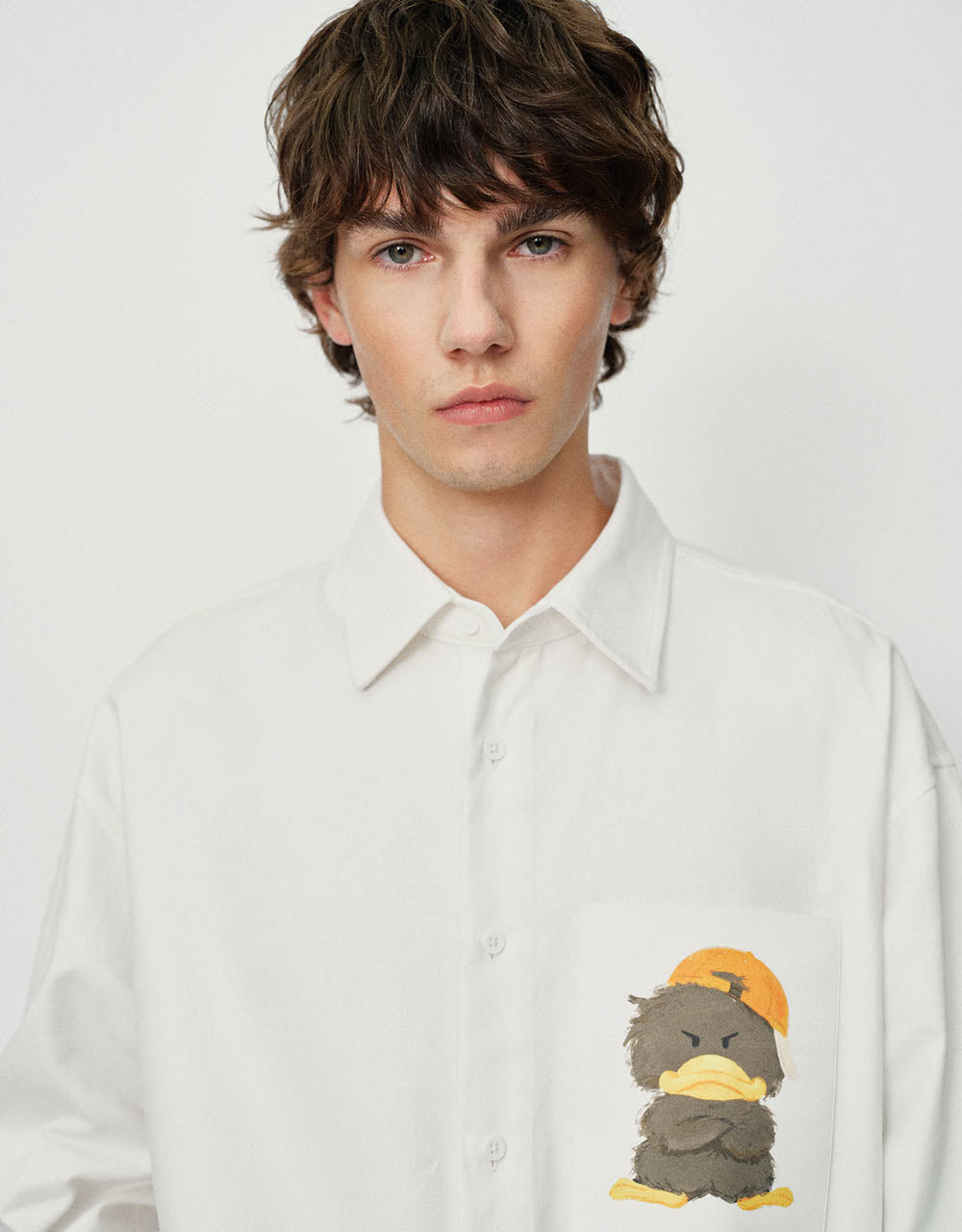 Duck Printed Oversized Shirt