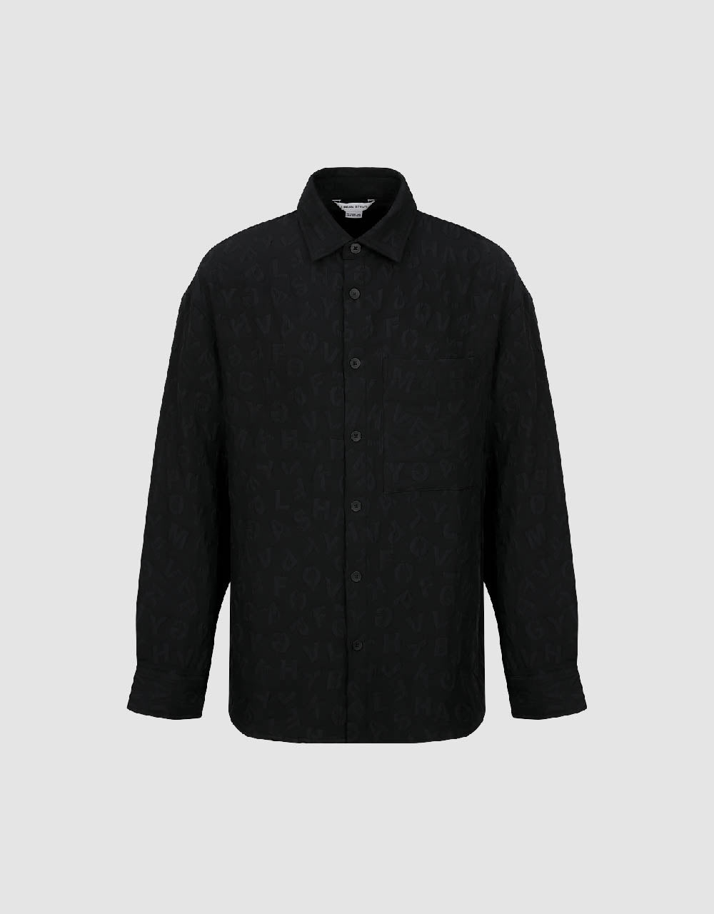 Button Up Textured Loose Shirt