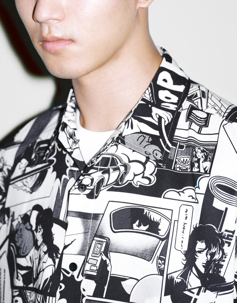 Comic Printed Loose Shirt