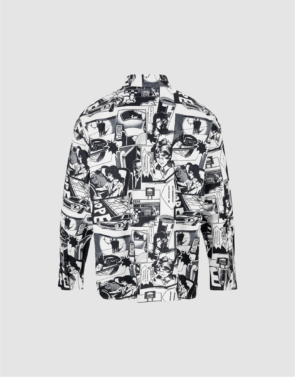 Comic Printed Loose Shirt