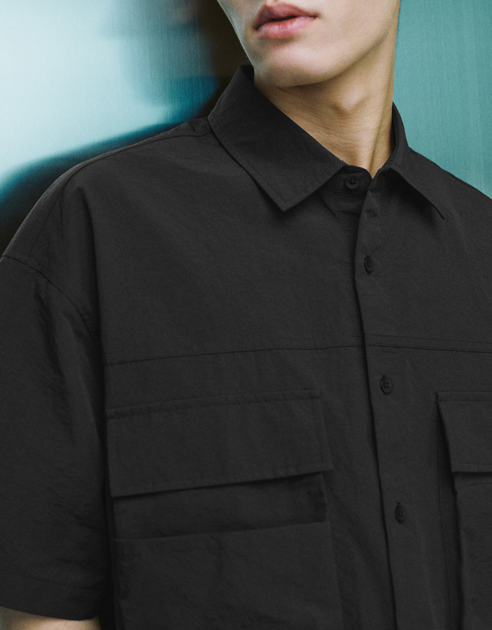 Multi-Pocket Loose Shirt