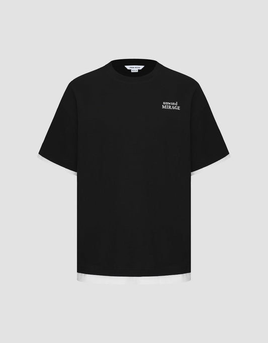 Letter Printed Crew Neck T-Shirt