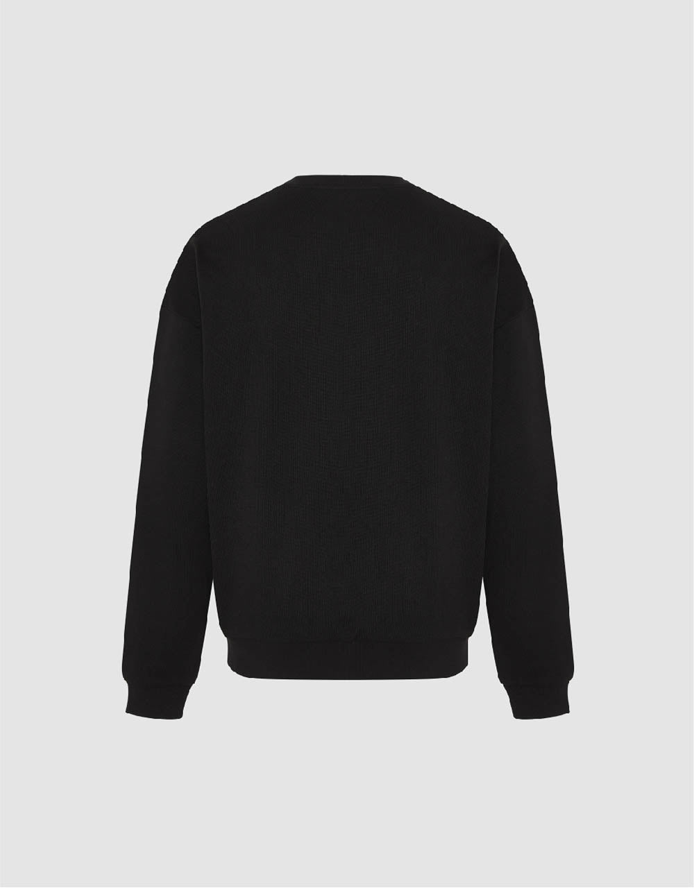 Timer Embossed Crew Neck Sweatshirt