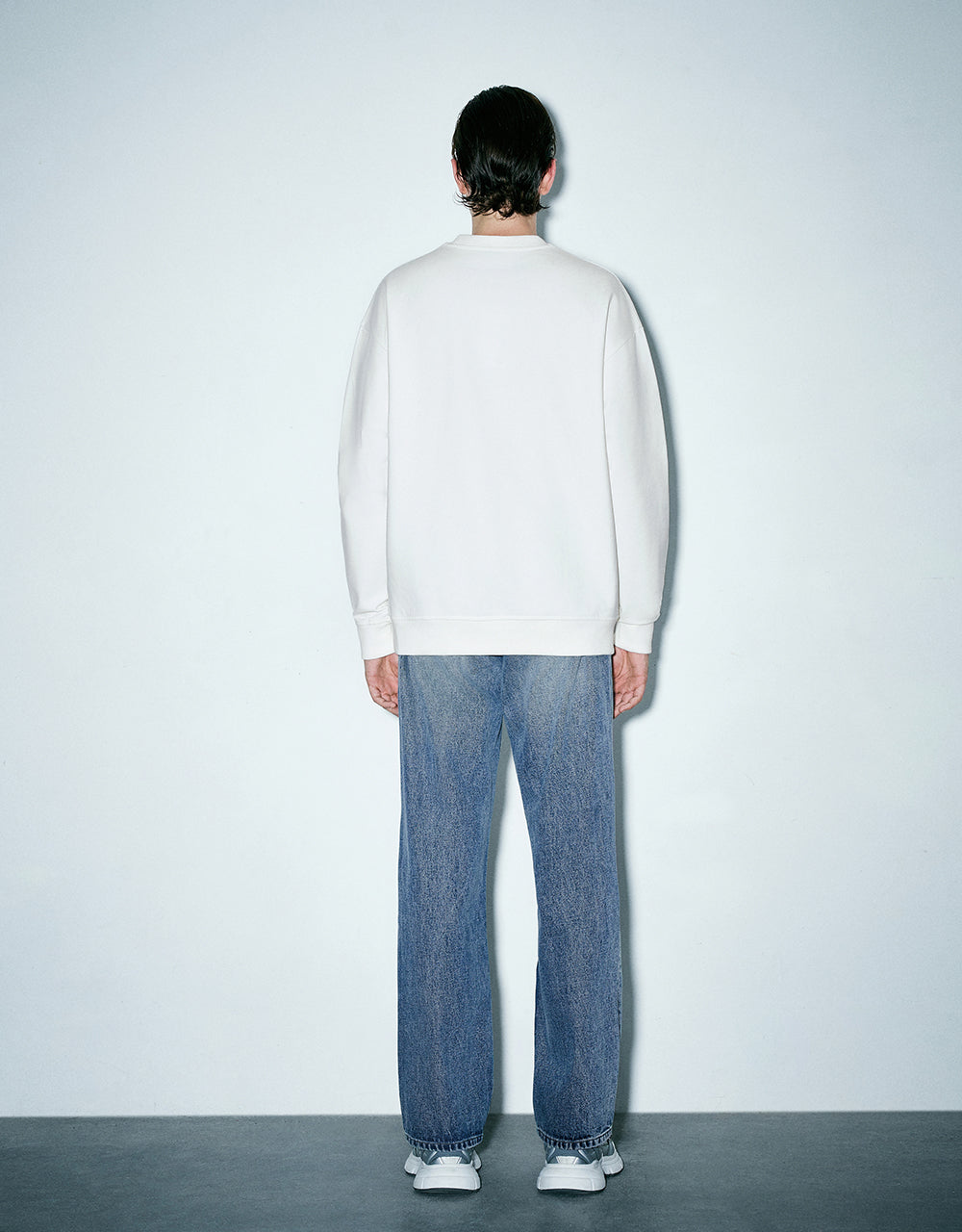 Letter Printed Crew Neck Sweatshirt