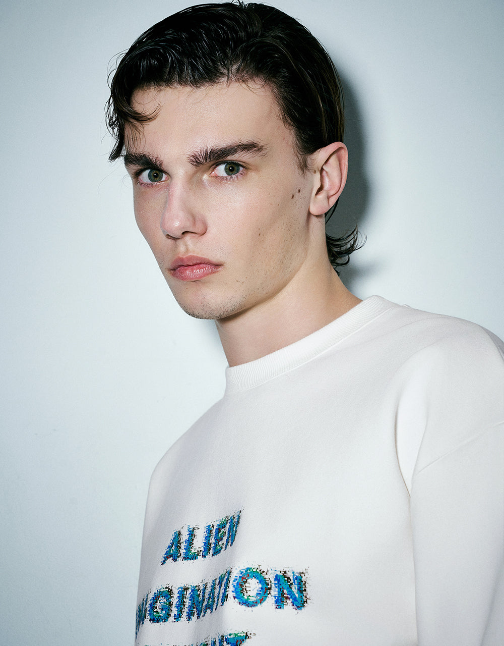 Letter Printed Crew Neck Sweatshirt