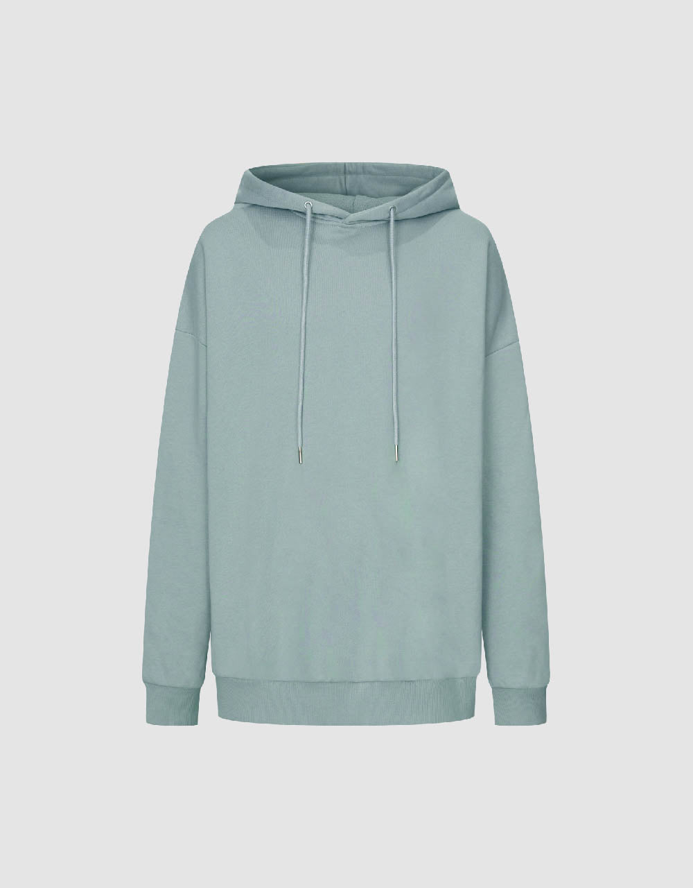 Drop Shoulder Sleeve Hooded Sweatshirt