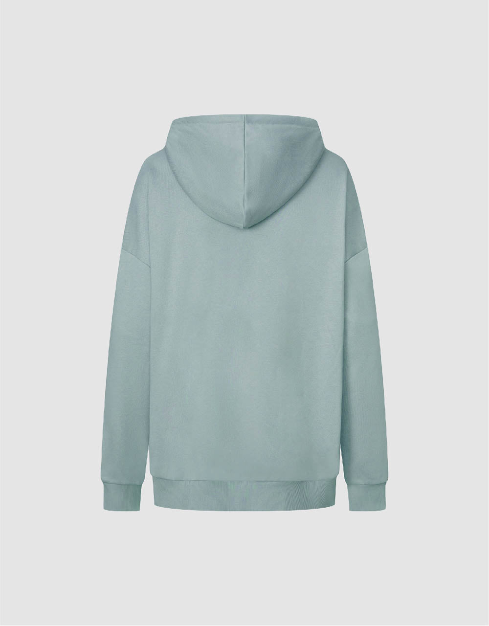 Drop Shoulder Sleeve Hooded Sweatshirt