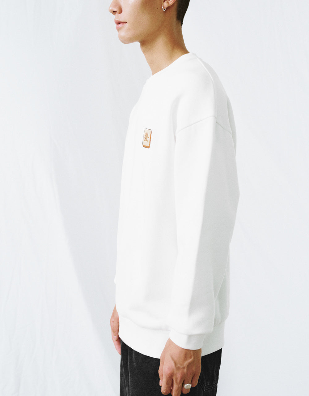 Crew Neck Loose Sweatshirt