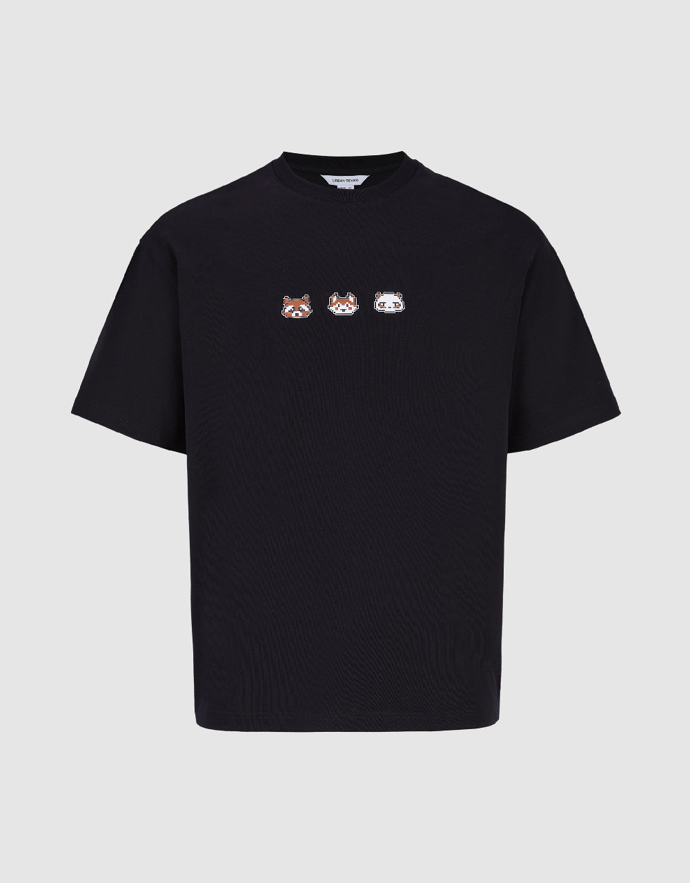 Animal Embossed Crew Neck T-Shirt