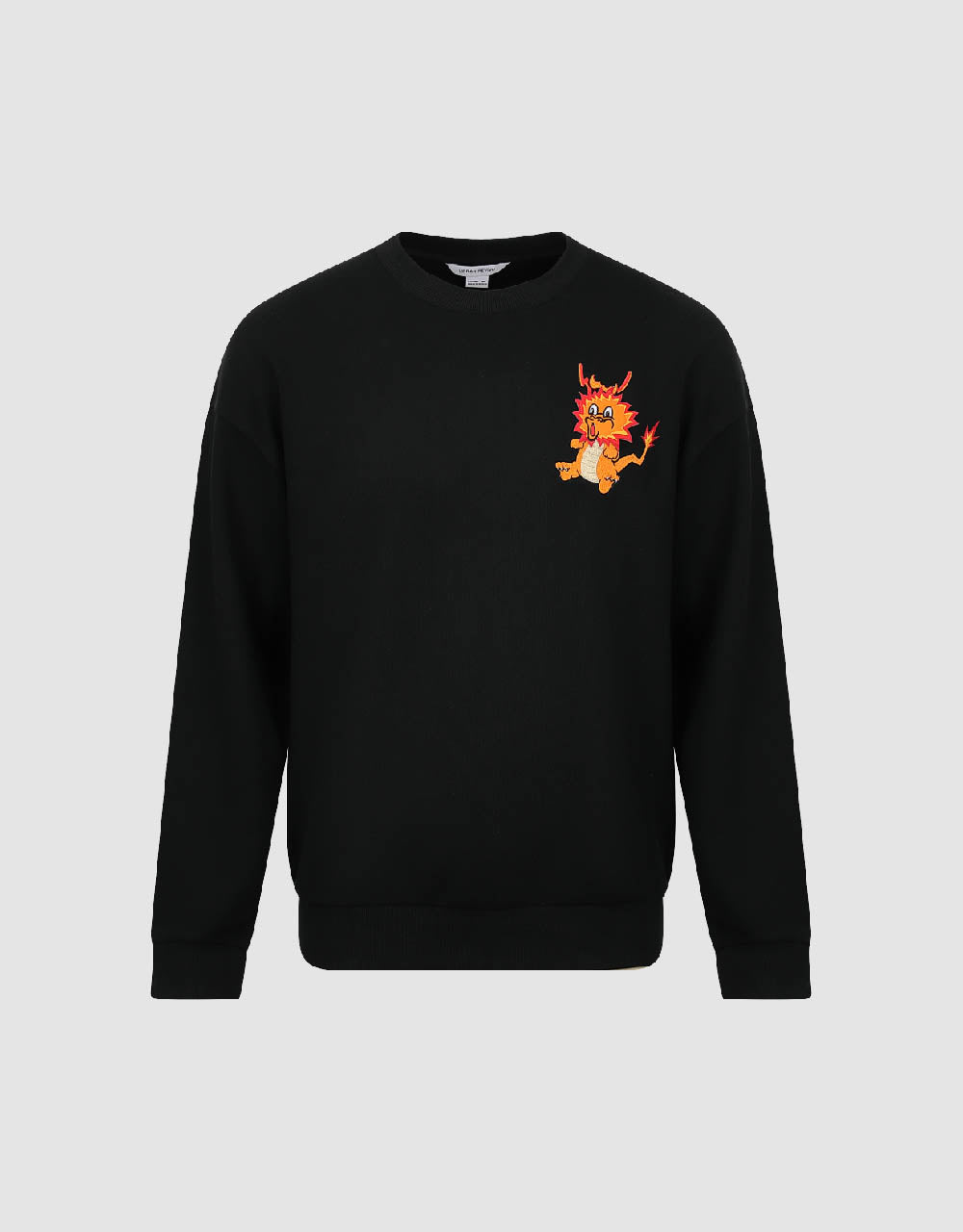 Dragon Embossed Crew Neck Sweatshirt