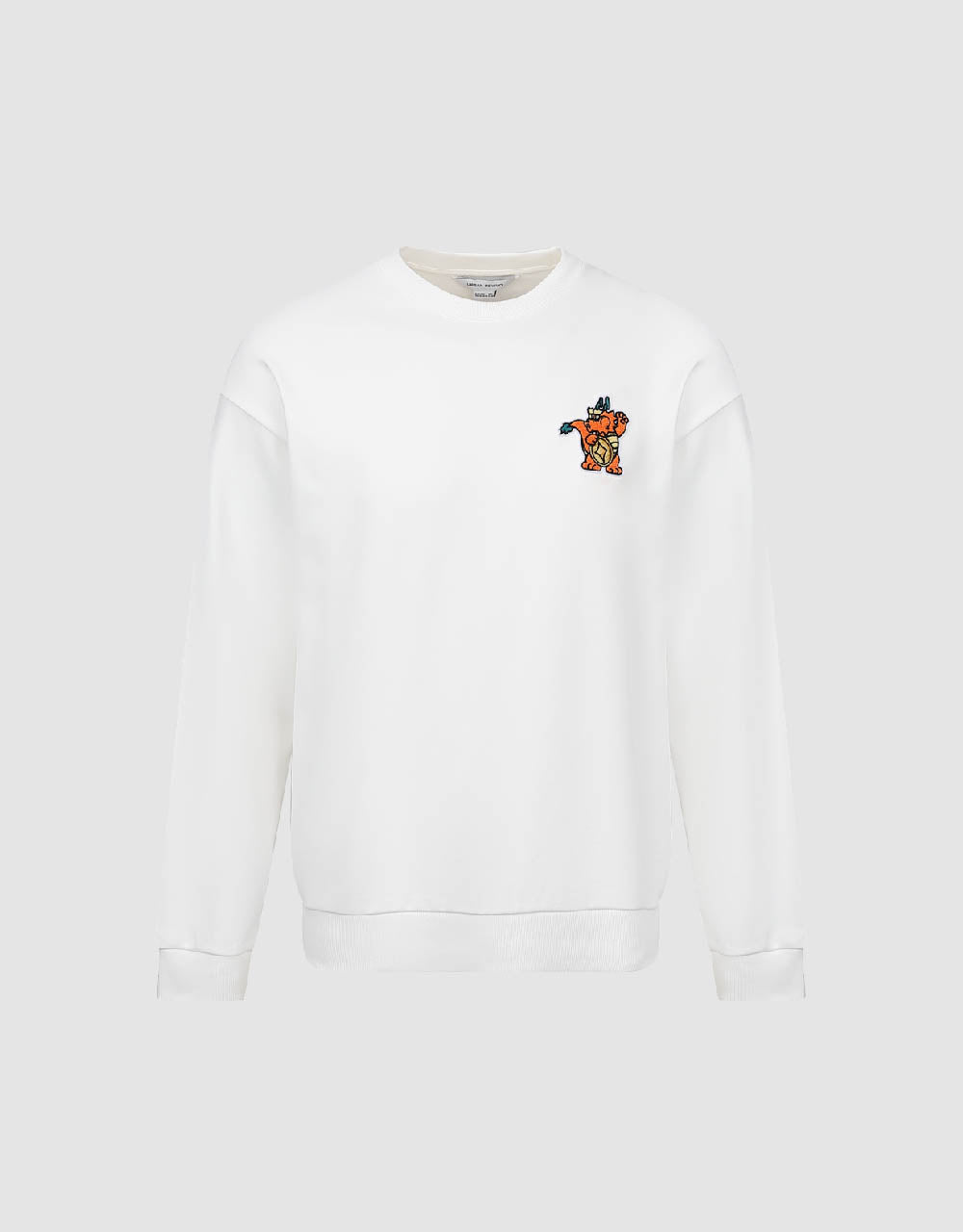 Cartoon Embossed Crew Neck T-Shirt