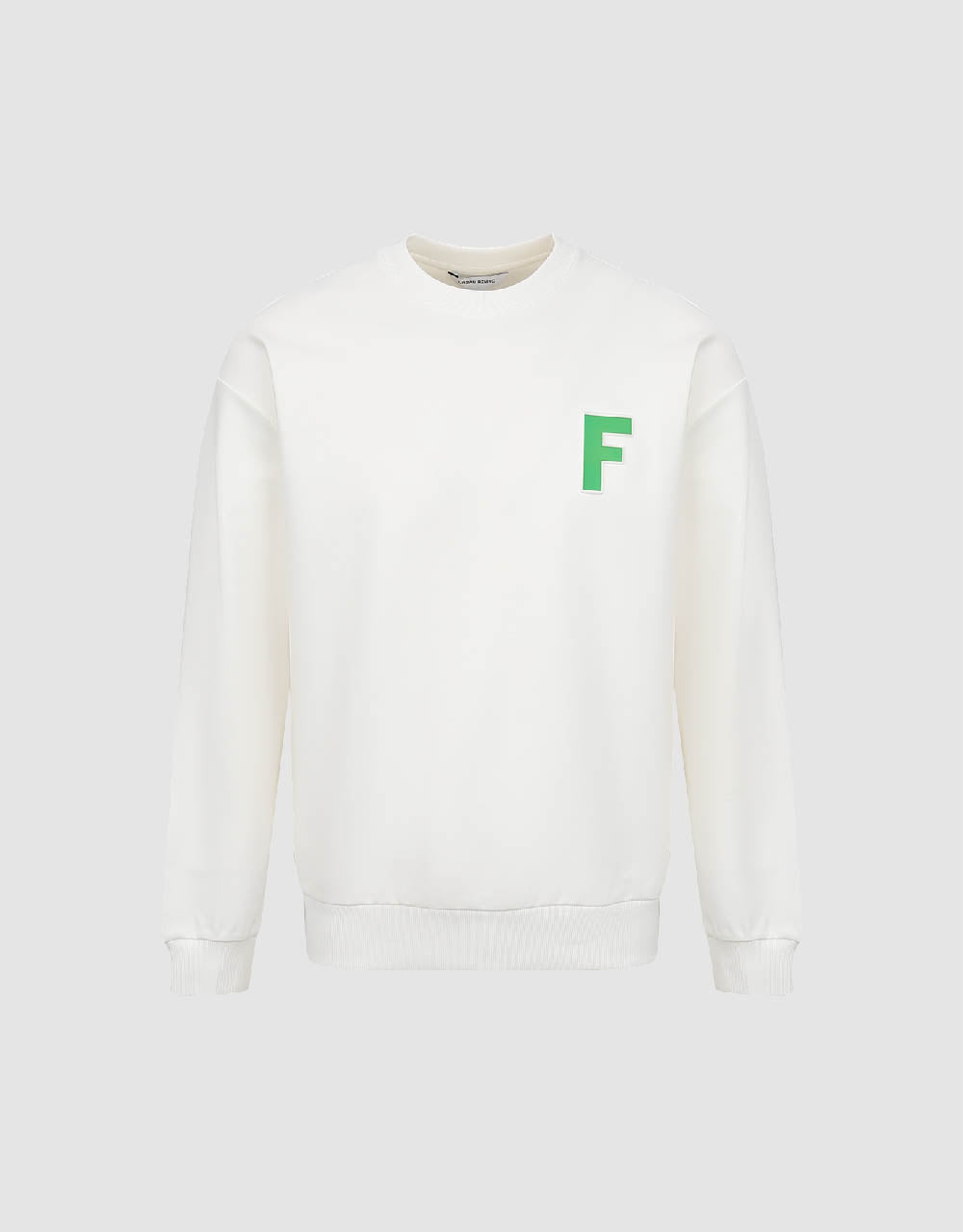 Letter Embossed Crew Neck Sweatshirt