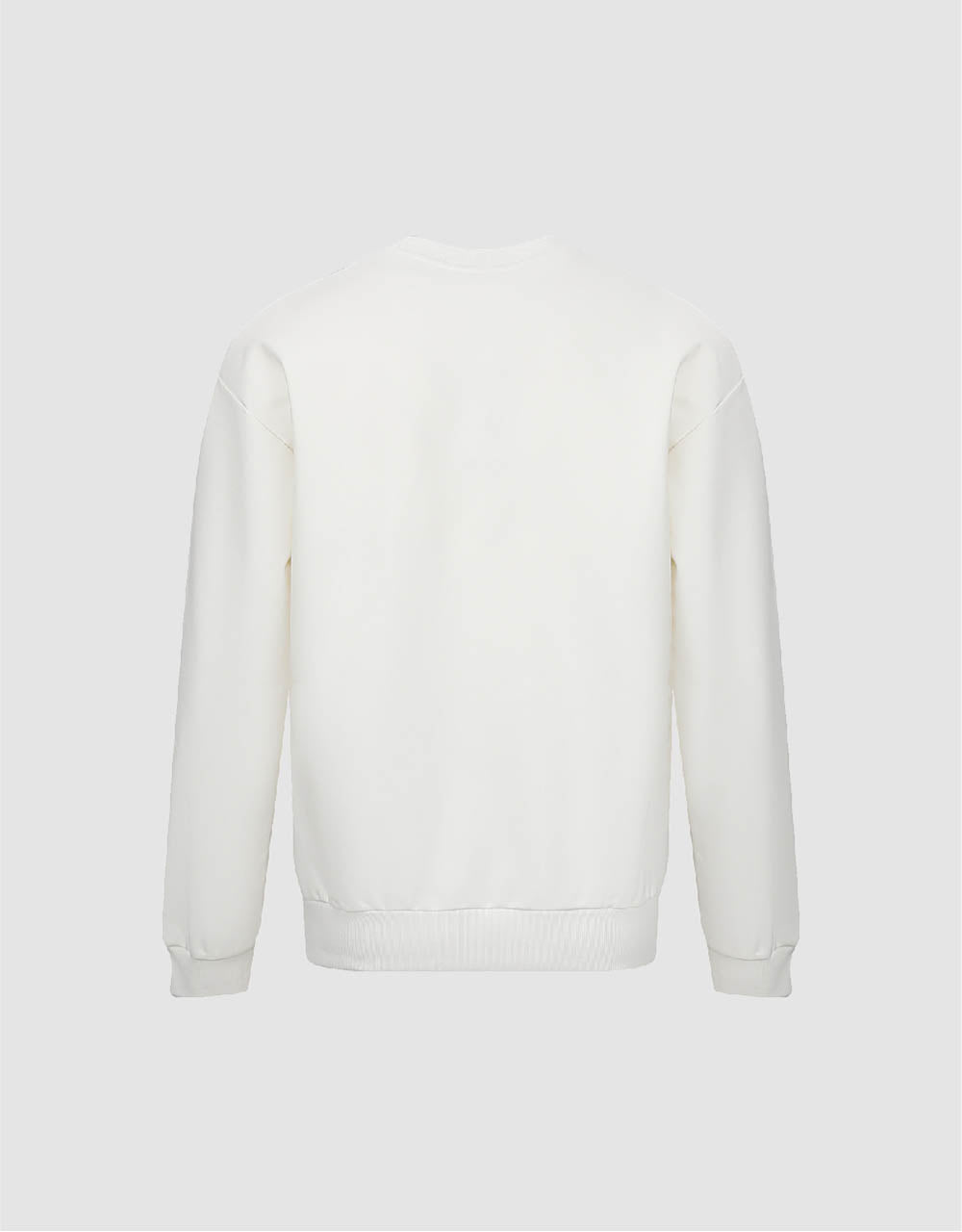 Letter Embossed Crew Neck Sweatshirt