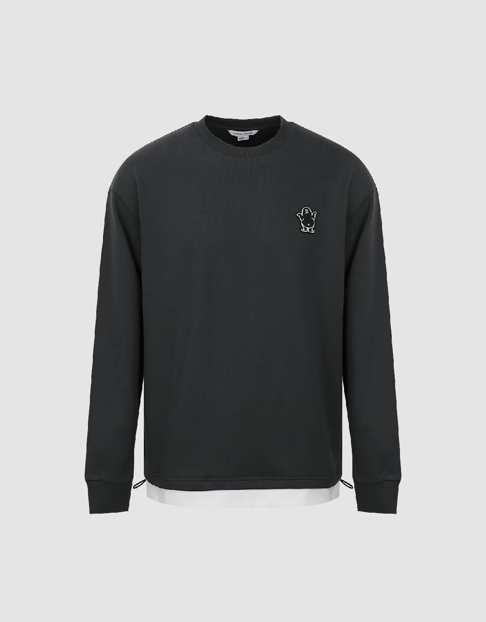 Drop Shoulder Sleeve Crew Neck Sweatshirt