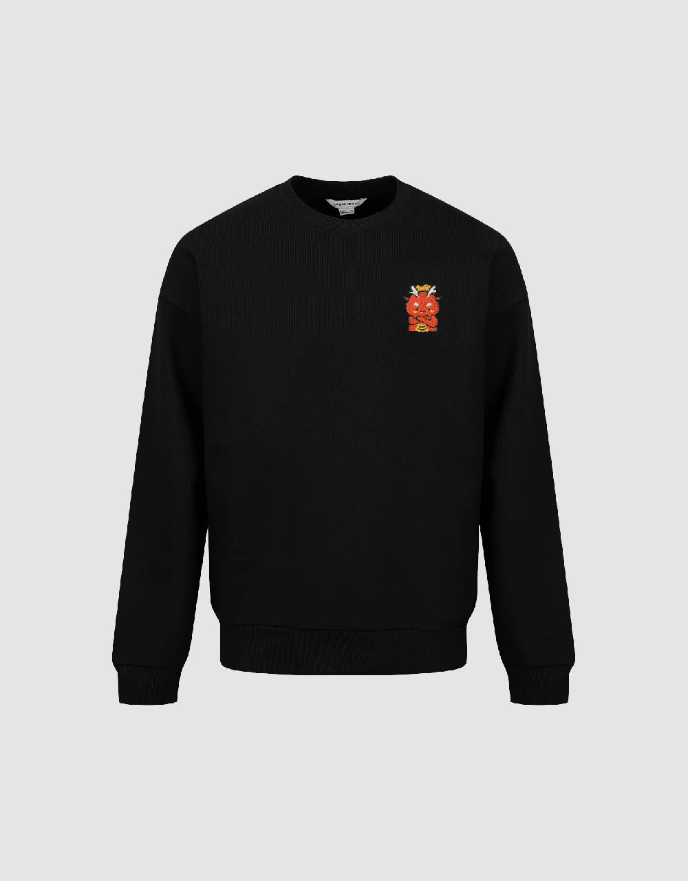 Embossed Crew Neck Sweatshirt