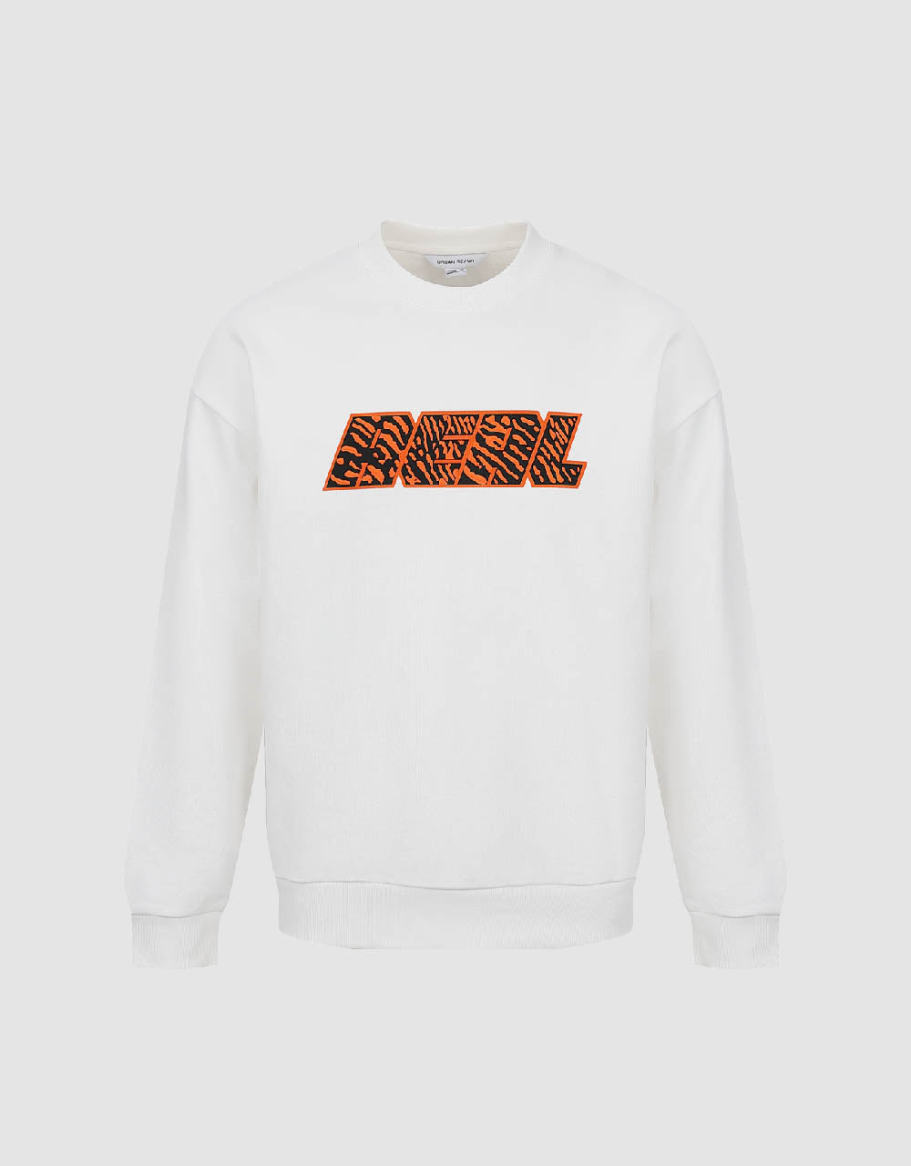 Embossed Crew Neck Sweatshirt