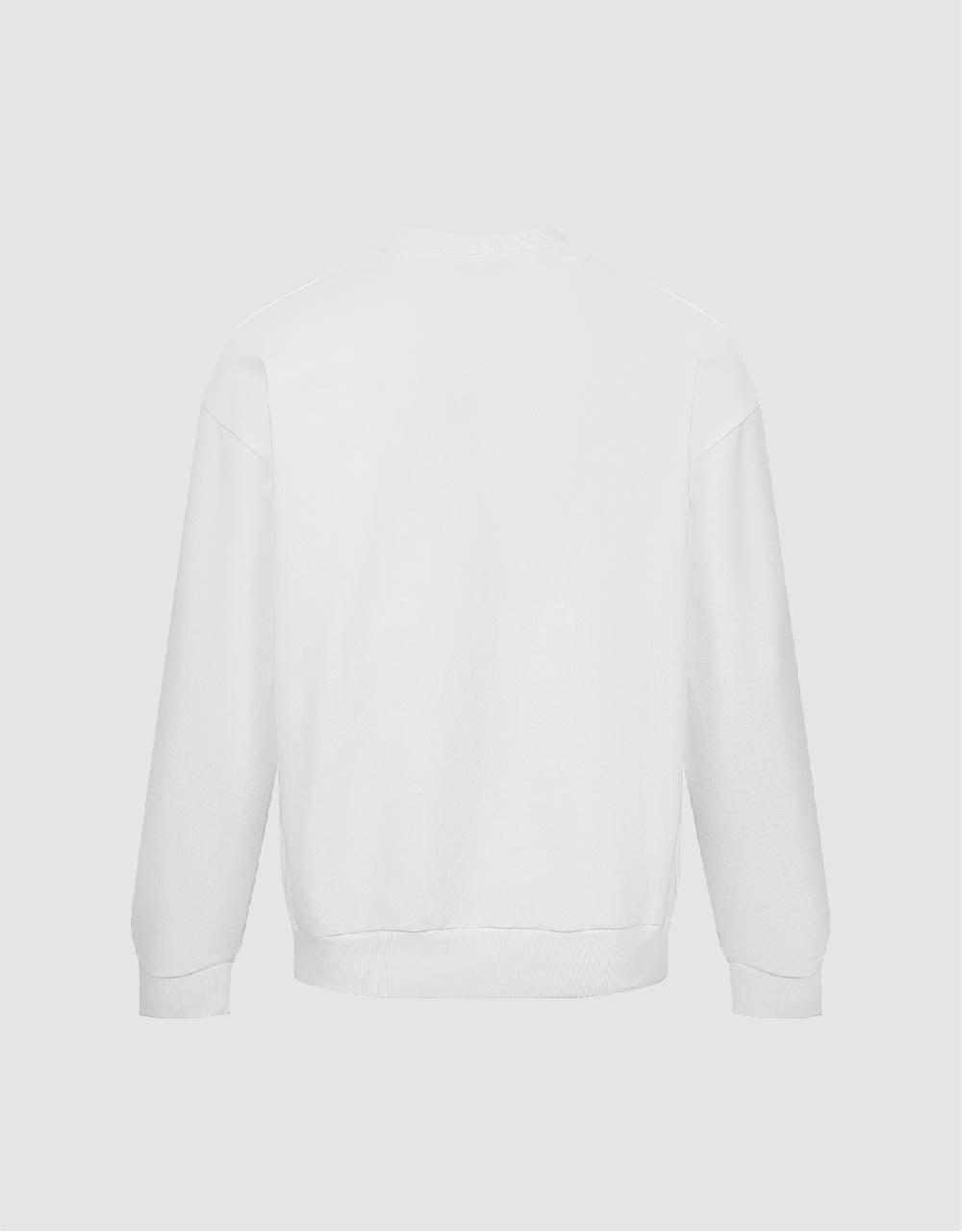 Embossed Crew Neck Sweatshirt