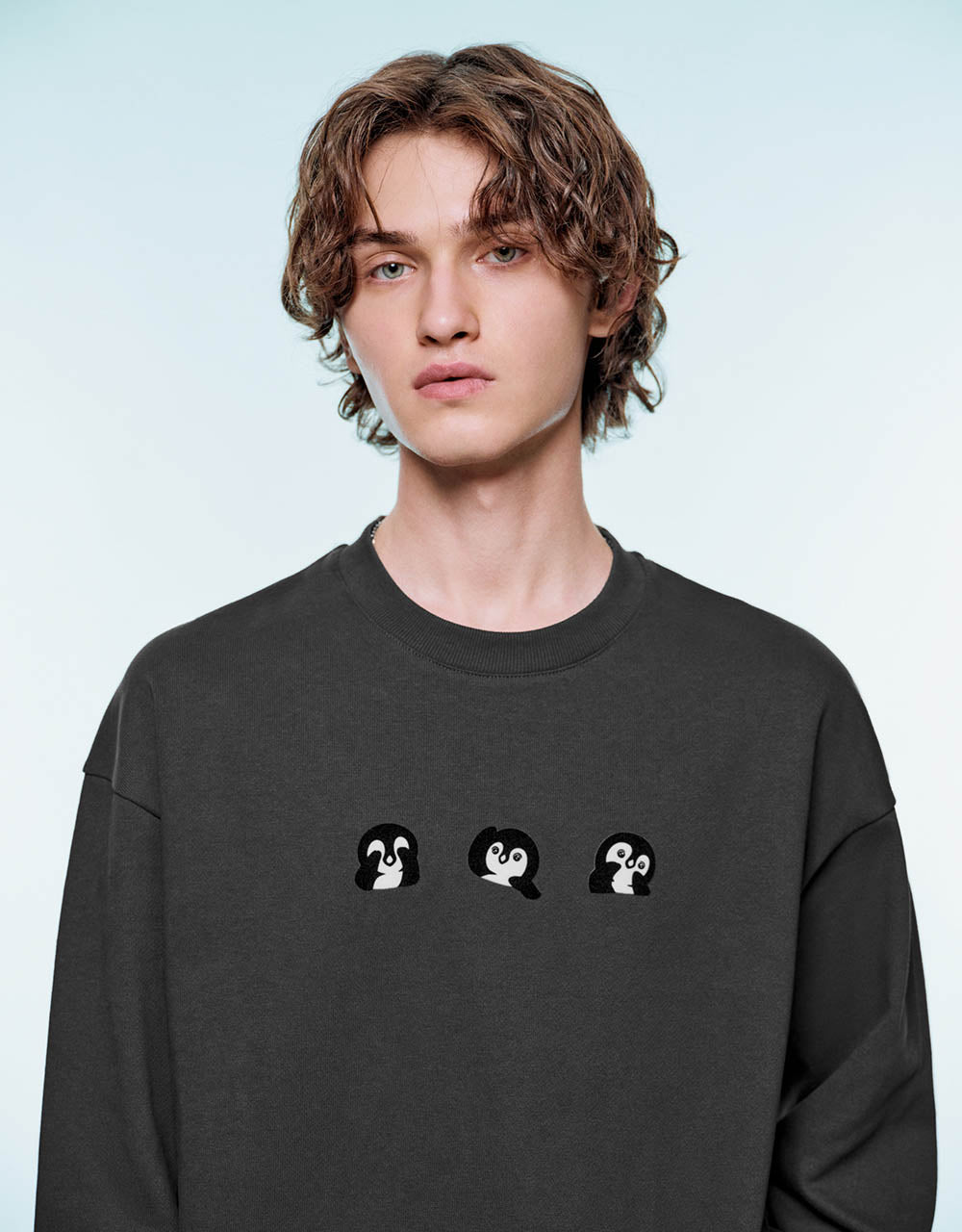 Penguins Printed Crew Neck Sweatshirt